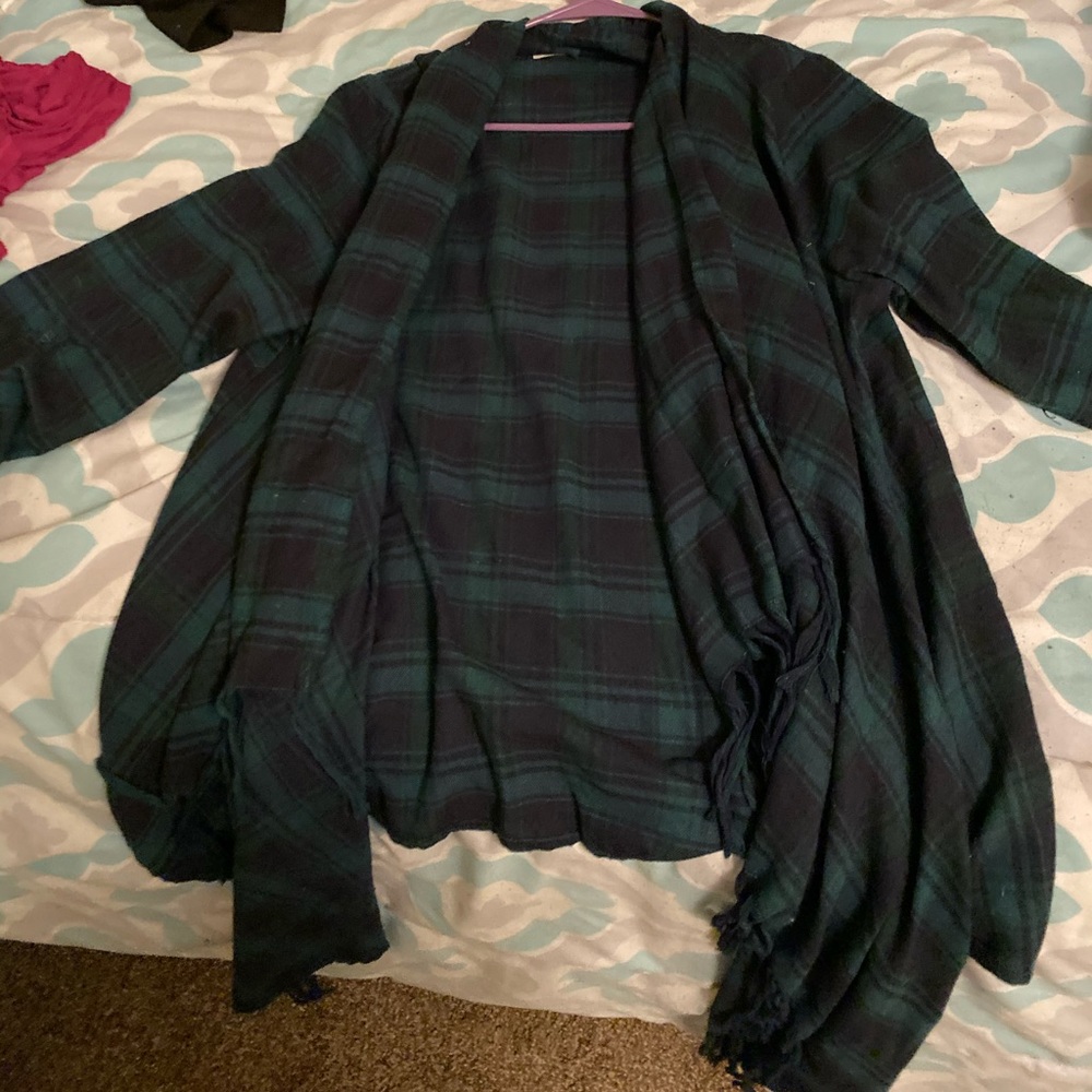 Plaid cardigan